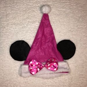Disney Minnie Mouse Felt Santa Hat